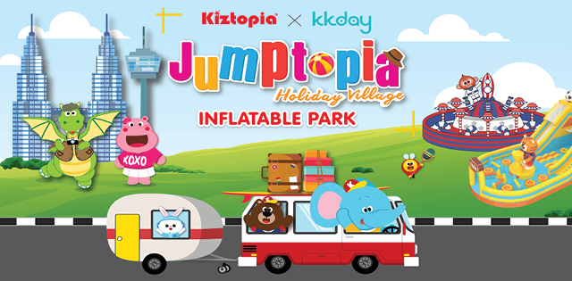 10% OFF early-bird tickets for Jumptopia Holiday Village, Inflatable Park