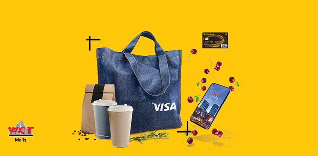 Get complimentary Visa denim shopping bag and 2X WCT Buddy points at WCT Malls