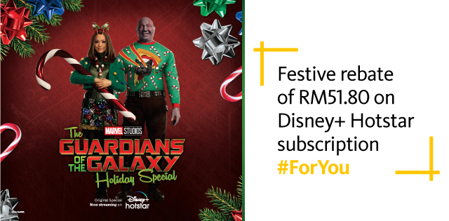 Disney+ Hotstar promotion - Exclusive festive rewards with Maybank Cards