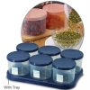 [Raya Exclusive] Elianware 650ml (6pcs/Pack) Kuih Raya with Tray & Handle – E1714