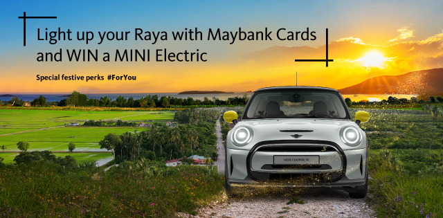 Energize your Ramadhan and win a MINI Electric with Maybank Cards
