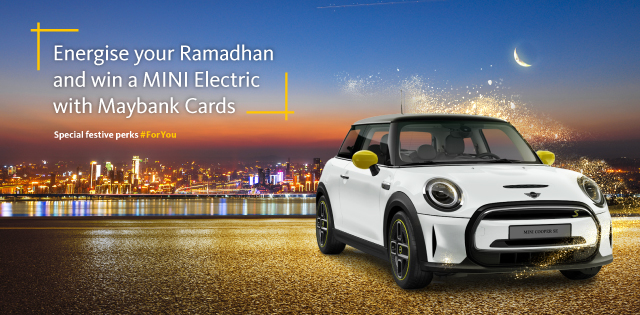 Energize your Ramadhan and win a MINI Electric with Maybank Cards