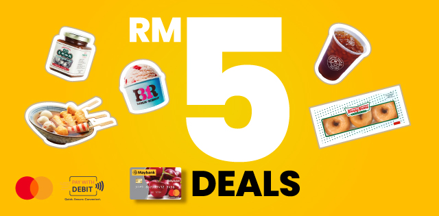RM5 Deals with Maybank Mastercard Debit Cards