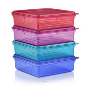 [July Promo] Tupperware B2B Snack Stor (4pcs) 2.9L – 11158439