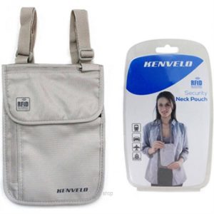 Kenvelo Anti-Theft Neck Pouch with Rfid Grey – 62030566